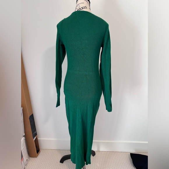 Green Knit Maxi Dress - Picture 3 of 4